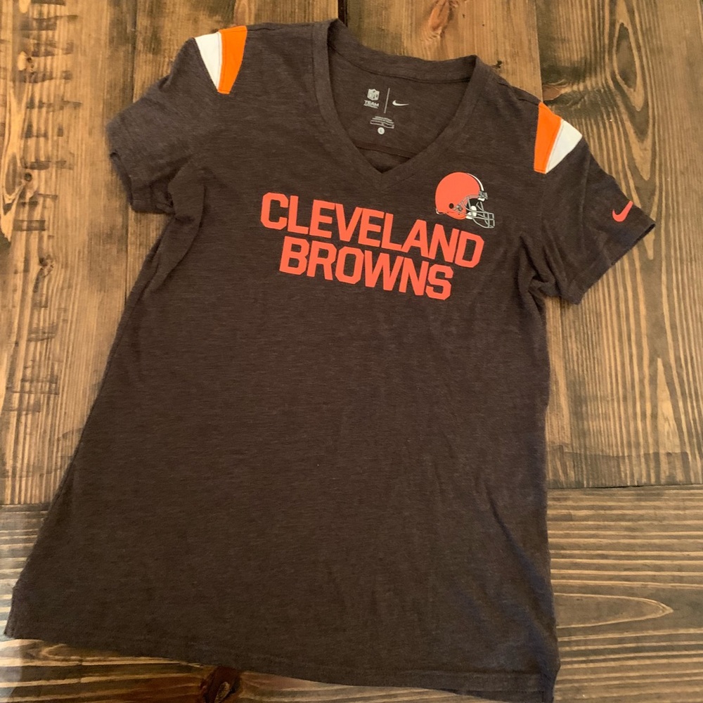 [ N I K E ]  NFL  B r o w n s  m a r l e d  t e e
